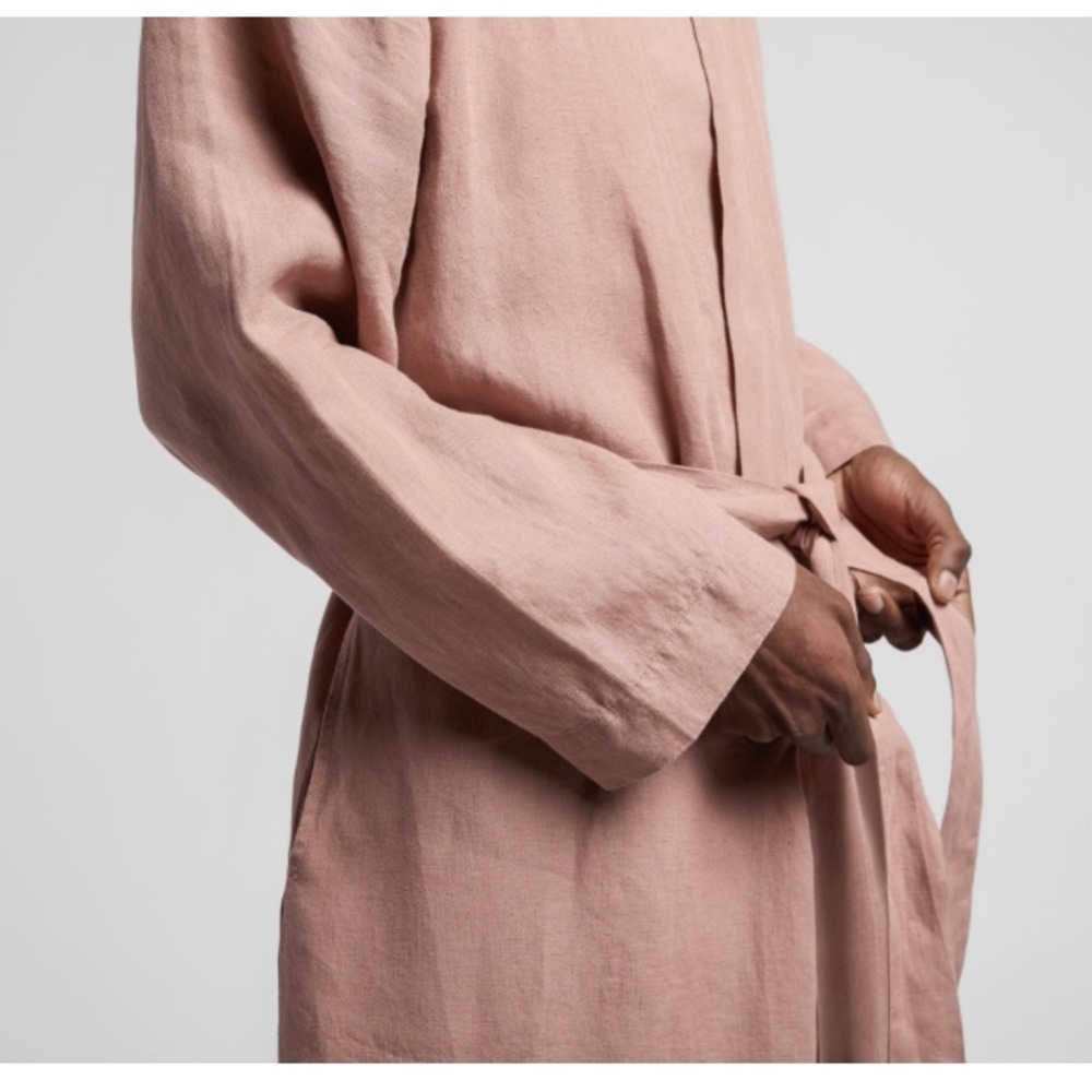 Parachute✨Linen Midi Robe in Clay - Picture 7 of 9